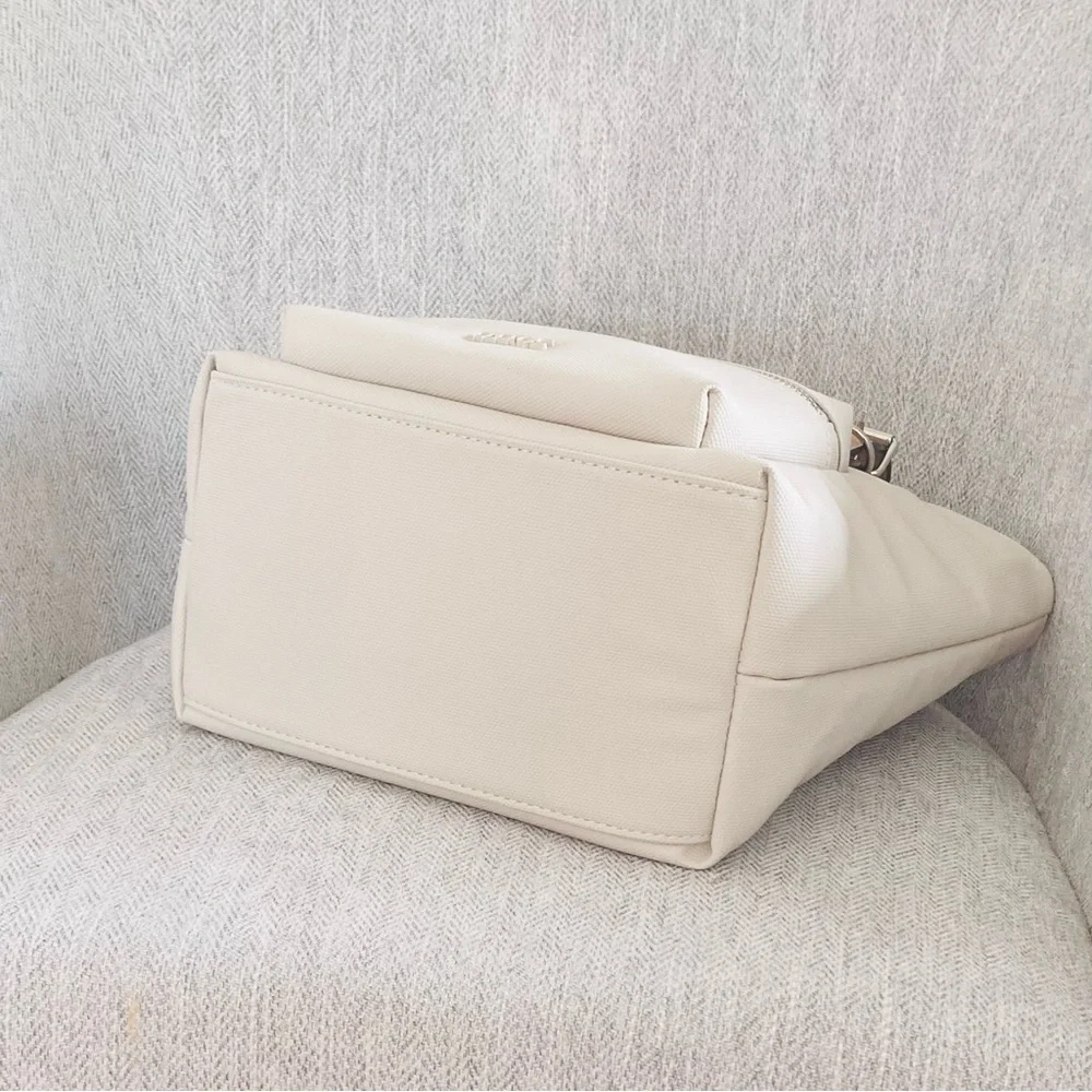 Parfois Top Handle Crossbody Neutrals Beige Tan Off white Tote Bag